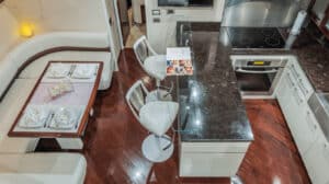 75' Lazzara LSX Interior Dining Area 2