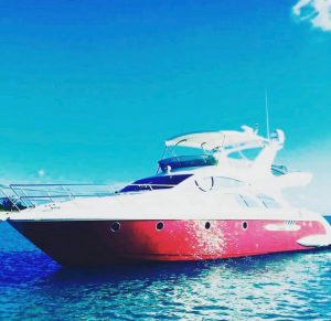 55' Azimut Flybidge Exterior on Water