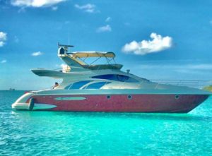 55' Azimut Flybidge Exterior Side View